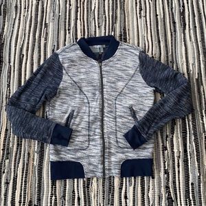 Athleta zip up bomber in Mix of blues